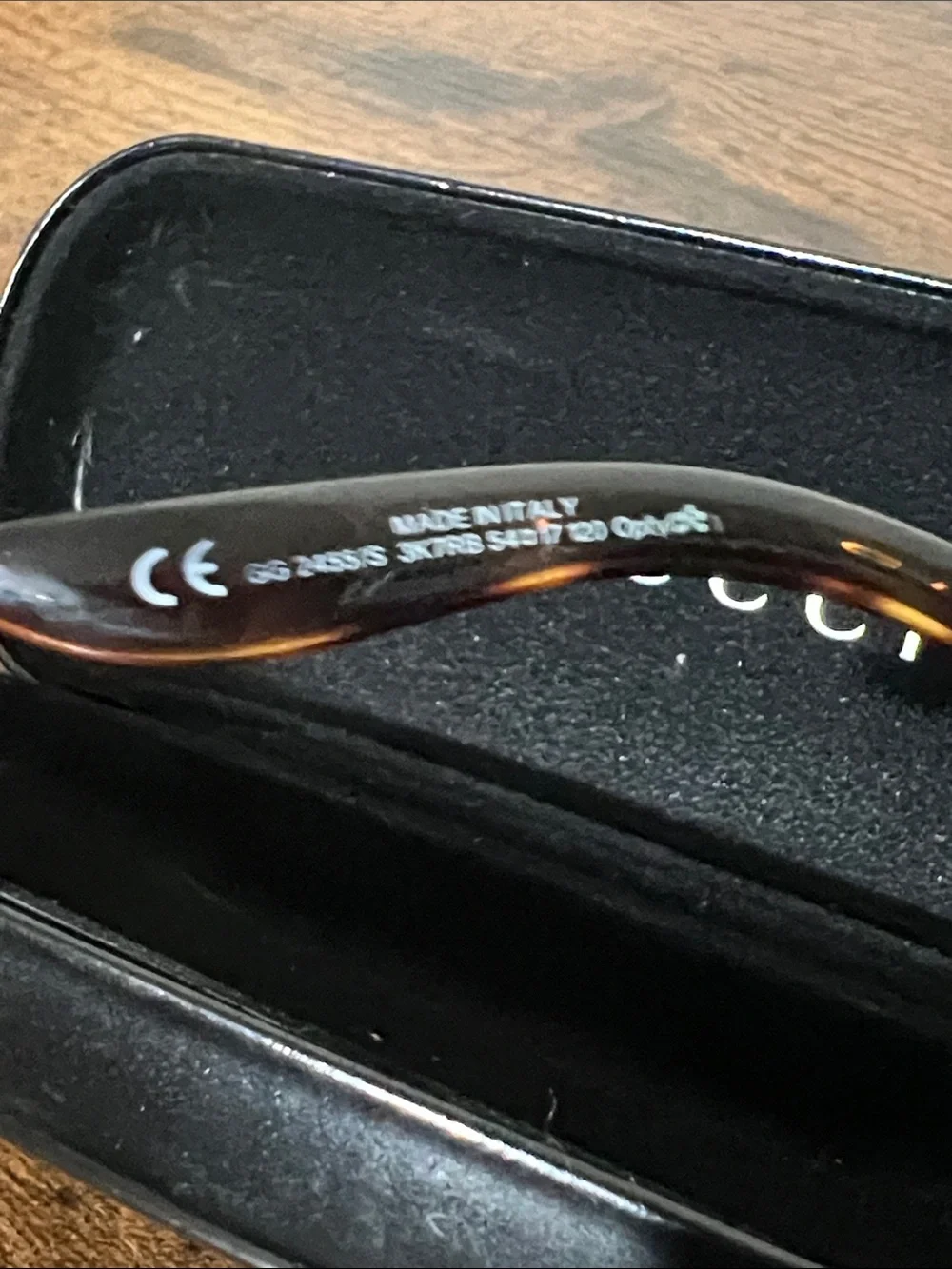 Gucci Brown Tinted Rectangular Sunglasses prescription lens’s 2455/S 54[]17 120
